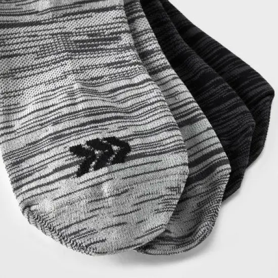 Women's 4pk Lightweight Random Feed No Show Athletic Socks - All in Motion&trade; Assorted Grays 4-10 image {2}