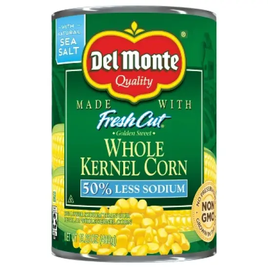 Del Monte Low Sodium Golden Sweet Whole Kernel Corn - 15.25oz image {1}