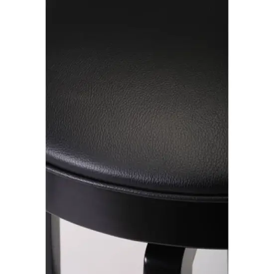 25" Van Draus Swivel Counter Height Barstool Metal/Black - Hillsdale Furniture image {3}