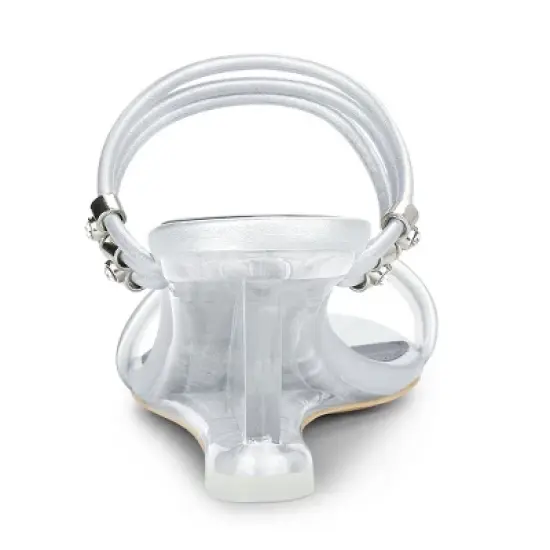 Allegra K Women's Low Wedges Clear Heel Sandals image {3}