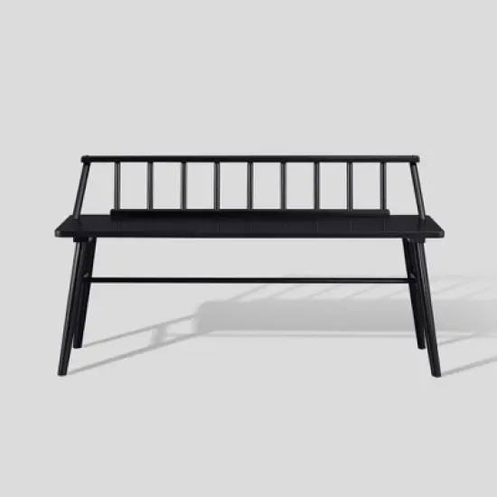 Transitional Low-Back Spindle Entryway Bench - Saracina Home image {8}