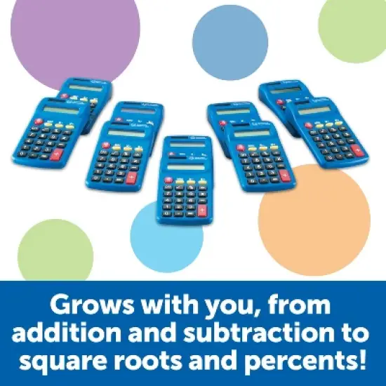 Learning Resources Primary Calculator, Set of 10, Ages 3+ image {1}