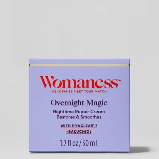 Womaness Overnight Magic Night Repair Cream Menopause Skincare - 1.7oz image {5}