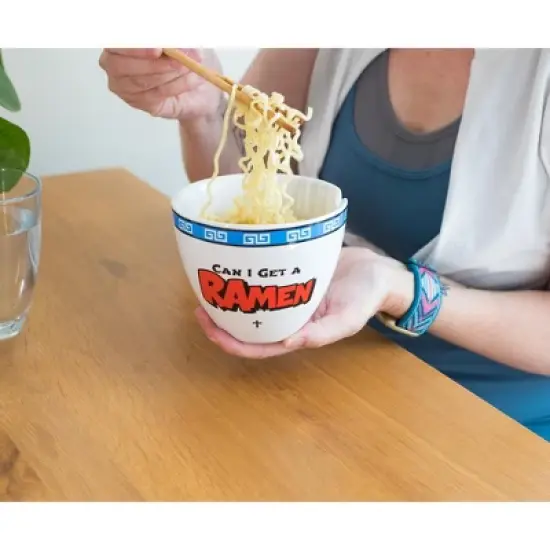 Boom Trendz Bowl Bop Can I Get A Ramen? Japanese Dinnerware Set | 16-Ounce Bowl, Chopsticks image {3}