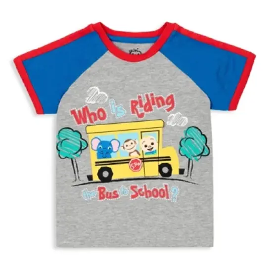 CoComelon JJ 3 Pack Graphic Raglan T-Shirts  image {1}