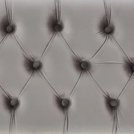 Hewett Velvet Tufted Metal Bench - Inspire Q image {6}