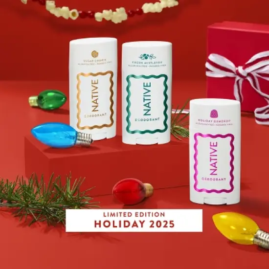 Native Limited Edition Aluminum Free Deodorant - Holiday Gumdrop - 2.65oz image {8}