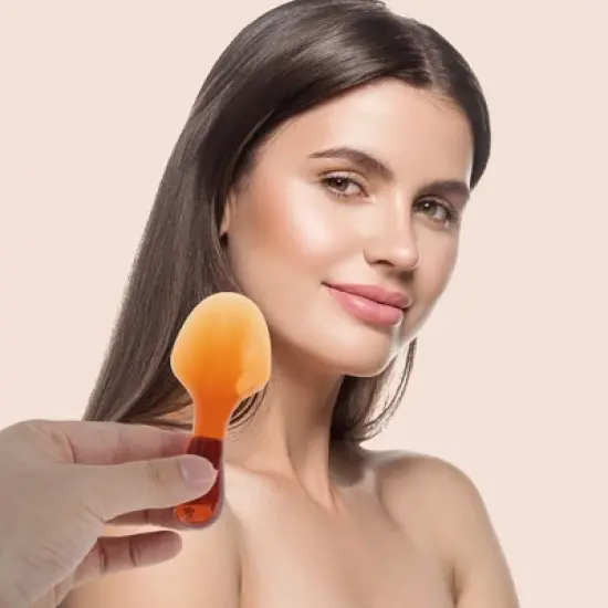 Unique Bargains Spoon-shaped Gua Sha Facial Massage Beauty Tool 1 Pc image {1}