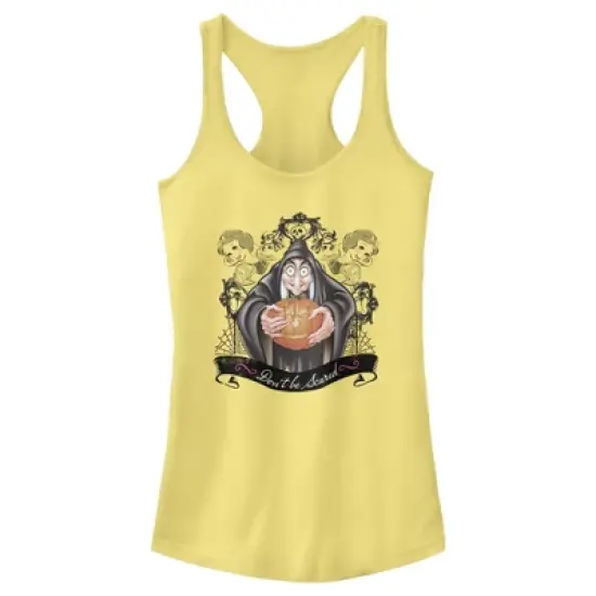 Junior's Snow White and the Seven Dwarves Evil Queen Pumpkin Racerback Tank Top image {4}