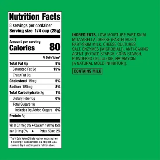 Shredded Mozzarella Cheese - 8oz - Good & Gather&trade; image {3}