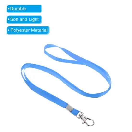 Unique Bargains Polyester Wear-resistant ID Card Neck Lanyards with Hook 20 Pcs image {2}