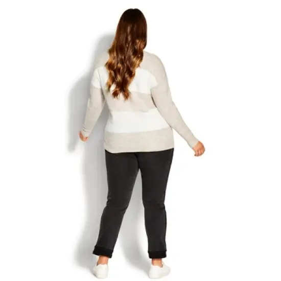Women's Plus Size Fa La La Sweater - Beige | AVENUE image {3}