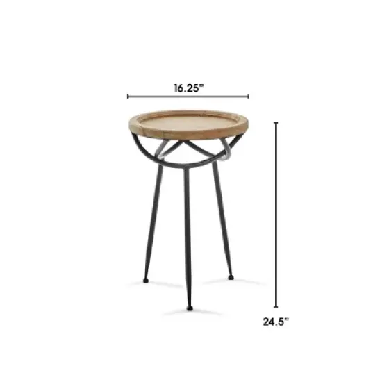 Easton Side Table Natural - Adore Decor image {7}