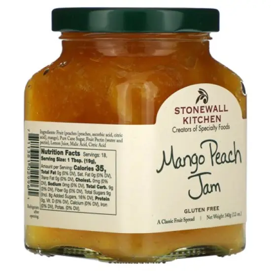 Stonewall Kitchen Mango Peach Jam, 12 oz (340 g) image {3}