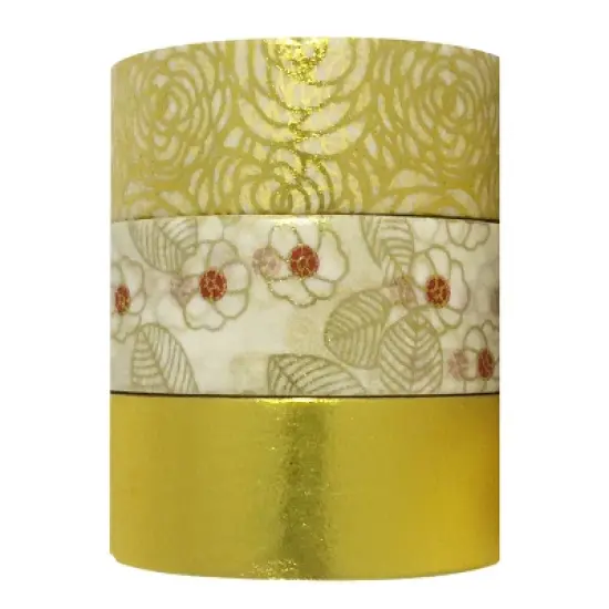 Wrapables Washi Masking Tape (Set of 3) image {3}