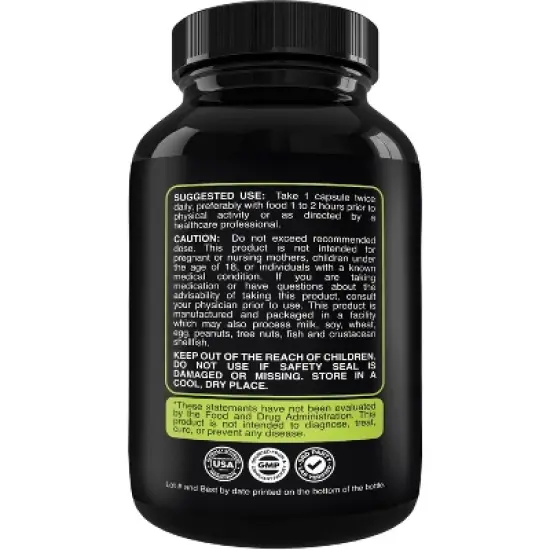 Nootropic Memory Supplement for Brain Support + IQ, Memory Pills for Brain Boost & Natural Energy Booster Vitamin B12 Supplement, Nature's Craft, 30ct image {1}