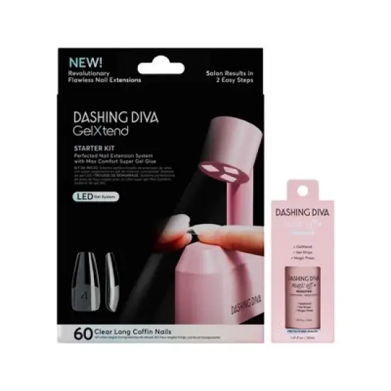 Dashing Diva Gel Xtend Starter Kit & Magic Off + Remover Bundle - 60ct image {8}