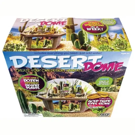 Toys By Nature: Desert Dome - DIY Terrarium Kit, Grow Mini Cacti & Succulent image {6}