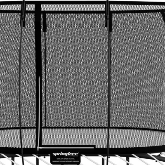 Springfree Trampoline Kids Trampoline with Safety Enclosure Net and SoftEdge Jump Bounce Mat for Outdoor Backyard Bouncing image {4}