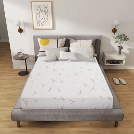 Bestier bamboo memory foam mattress image {5}
