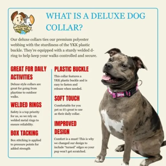 Country Brook Petz Deluxe Ribbon Dog Collar, Whimsical Nature Collection image {1}