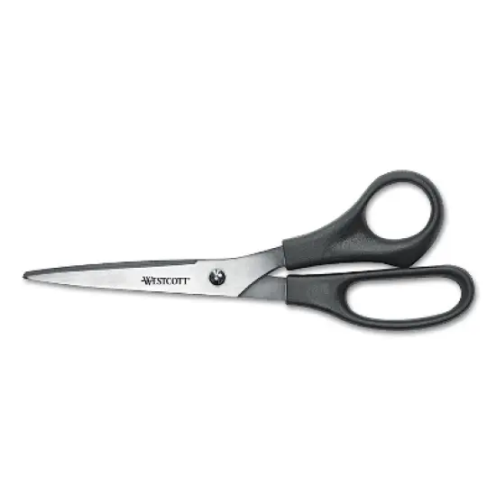 Westcott Value Line Stainless Steel Shears Black 8" Long 13135 image {4}