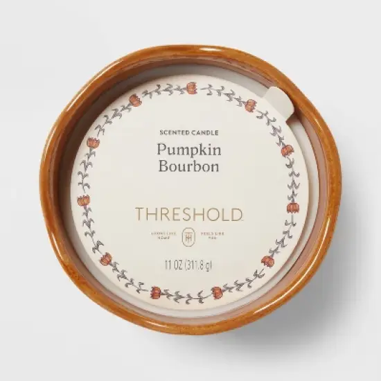 Lidded Glass Pumpkin Jar Candle - Threshold&trade; image {3}