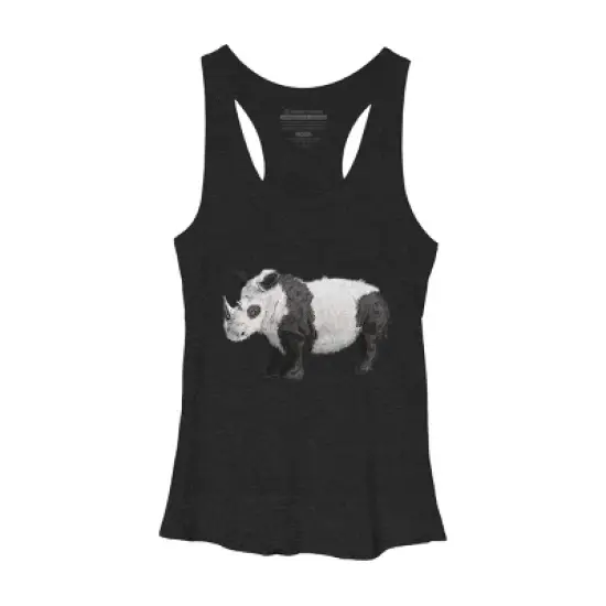 Women's Design By Humans The Wild Pandanoceros By CrazedGraphics Racerback Tank Top image {2}