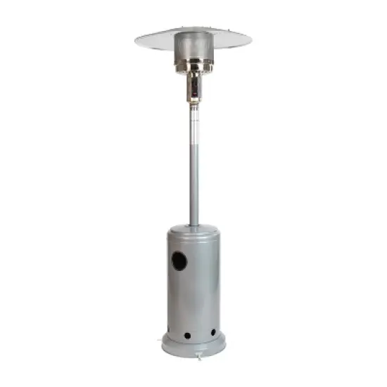 Merrick Lane Stainless Steel 7.5' Tall 40,000 BTU Outdoor Propane Patio Heater with Wheels image {4}