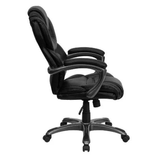 Emma and Oliver High Back Executive Swivel Ergonomic Office Chair with Accent Layered Seat/Back image {7}