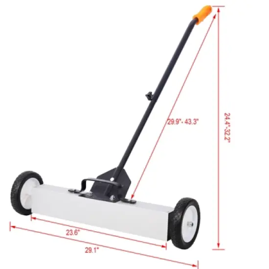 Dexmalle 24'' Rolling Magnetic Pick-Up Sweeper image {11}