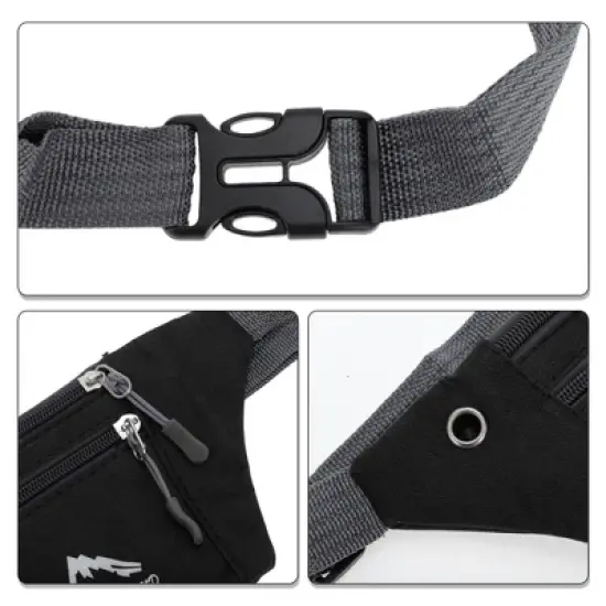 Unique Bargains Breathable Pure Color Running Belt 1 Pc image {2}