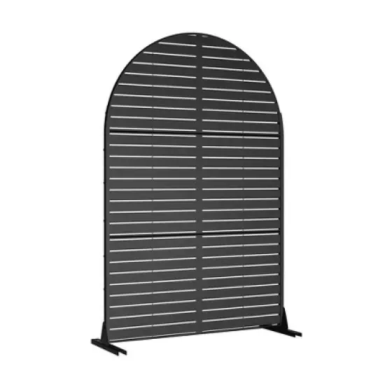 Lirago 72 in Outdoor Privacy Fence Galvanized Metal Screen Panels image {7}