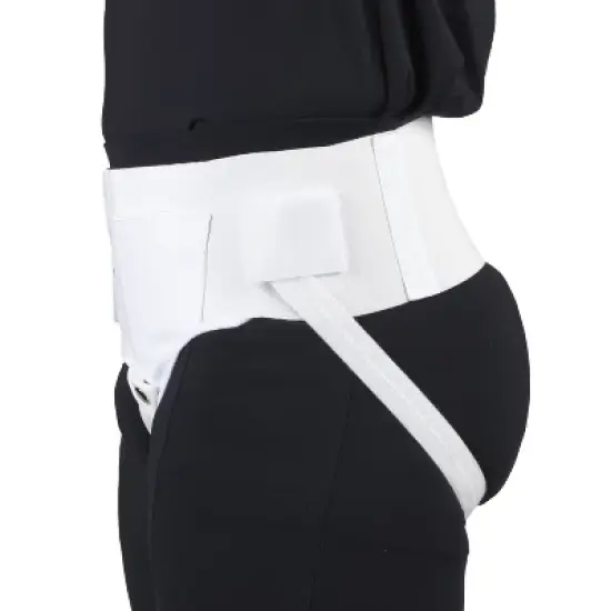 OTC Hernia Support, Single or Double Herniation, Inguinal Scrotal Treatment, White image {1}