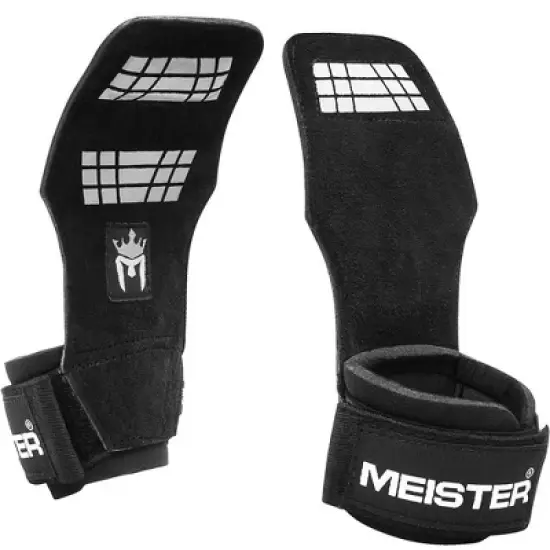 
Meister Elite Leather Lifitng Grips Pair with Gel Padding image {6}