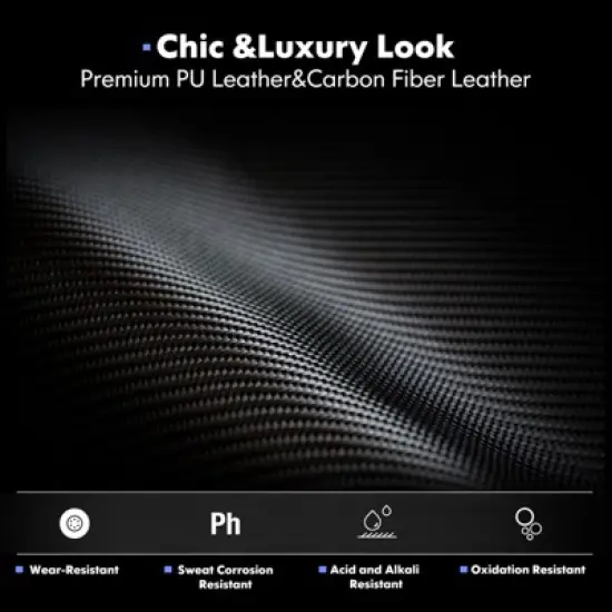 Sweat-proof PU Leather Gaming Chair Fixed up Armrest Lumbar Support Ergonomic Arm Chair With Double Arm & Footrest image {4}