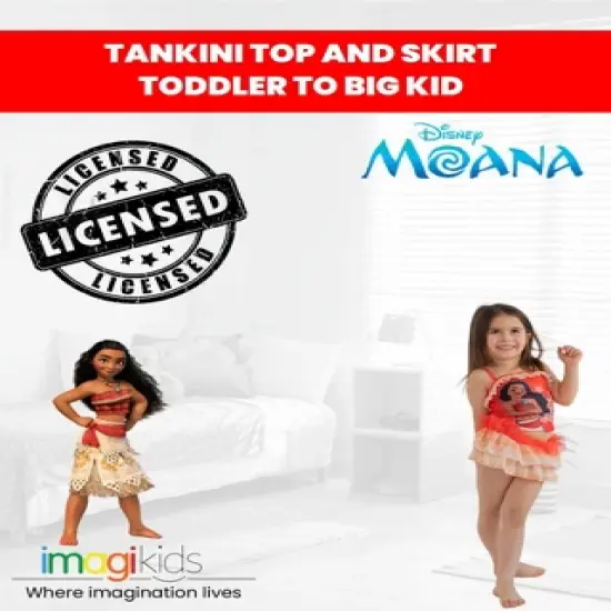 Disney Moana Girls Tankini Top and Skirt Little Kid to Big Kid  image {1}
