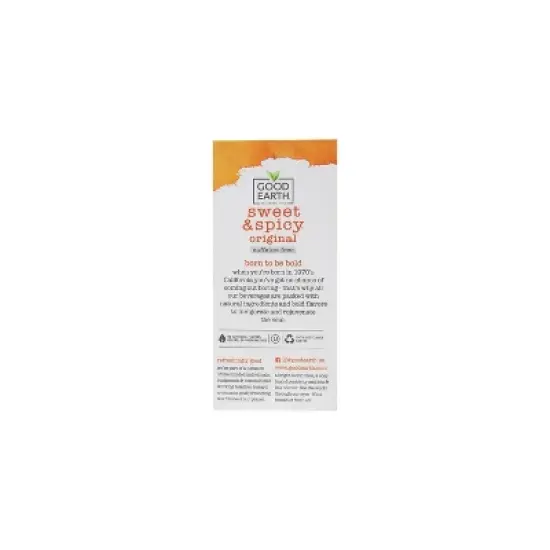 Good Earth Herbal Organic Sweet and Spicy Caffeine Free Tea - Case of 6/18 Bags image {2}