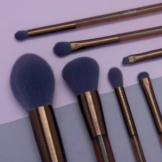 MODA Brush Soft and Serene Face Makeup Brush Set- 7pc image {4}