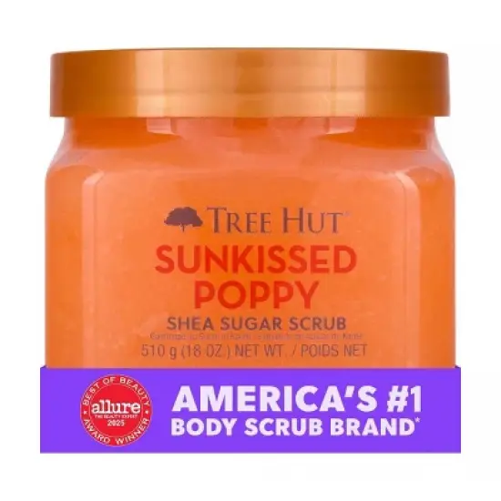 Tree Hut Sunkissed Poppy Shea Sugar Body Scrub - 18oz image {2}