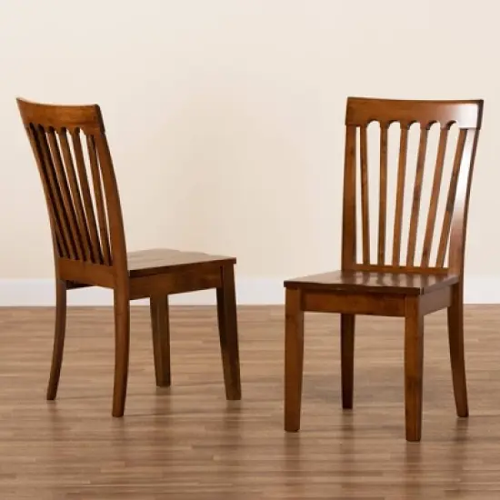 2pc Minette Wood Dining Chair Set - Baxton Studio image {6}