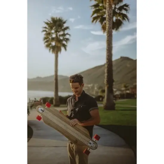 Magneto Hana Longboard Skateboard | 42" x 9" | Bamboo with Hard Maple Core | Carving & Dancing | Free Skate Tool | Hana Cruiser image {5}