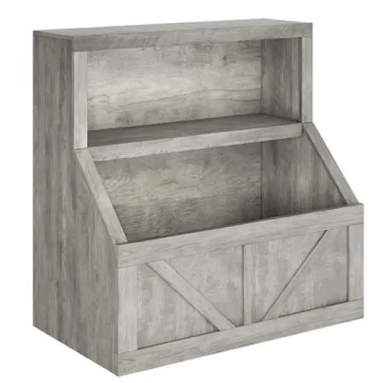 Kids Bookshelf and Toy Storage Organizer, Wooden Toddler Bookcase with Large Cubbies, Storage Cabinet for Playroom, Bedroom, Nursery, Classroom image {7}