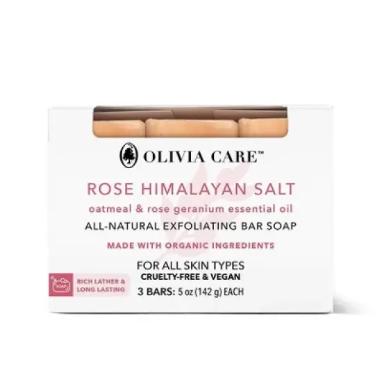 Olivia Care All-Natural Exfoliating Bar Soaps - 15oz/3ct image {5}