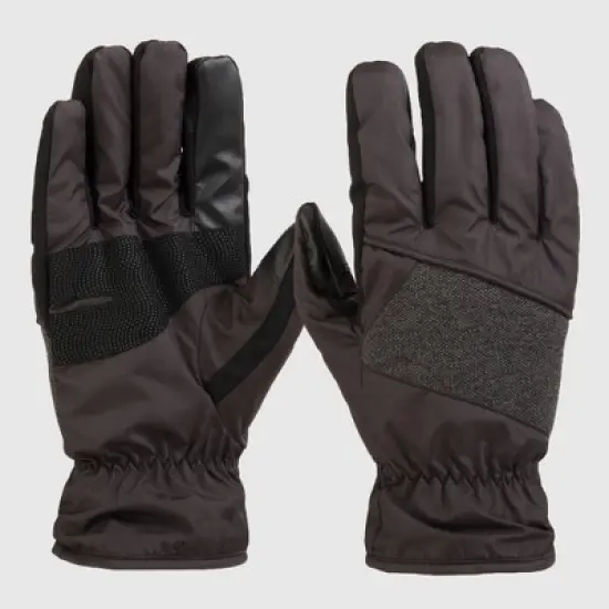 Isotoner Men's Sleekheat Gloves - Black image {3}
