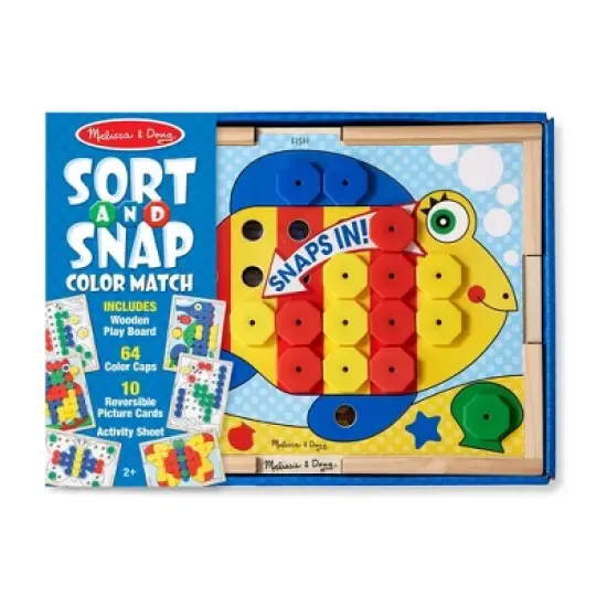 Melissa & Doug Sort and Snap Color Match - Sorting and Patterns Educational Toy image {5}