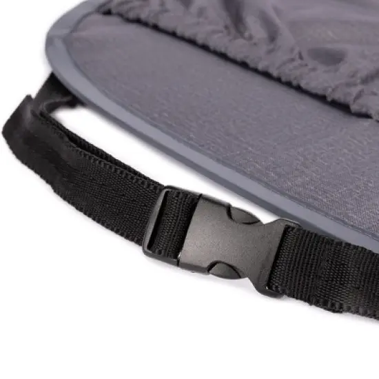 Diono Stuff 'N Scuff XL Kick Mat Back Seat Protector, Storage Pocket, 100% Water Resistant, Gray image {3}