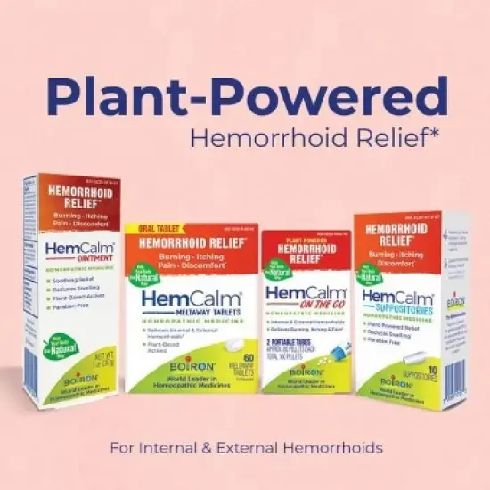 HemCalm by Boiron Homeopathic Medicine For Hemorrhoid Relief  -  60 Tablet image {12}