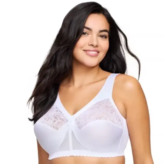 Glamorise Womens MagicLift Original Support Wirefree Bra 1000 White image {2}