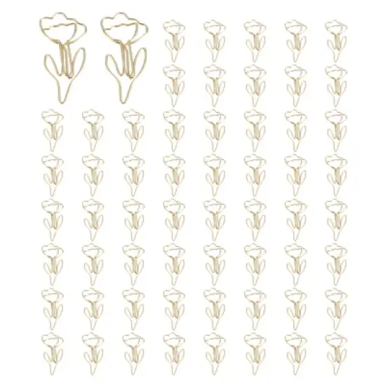 Unique Bargains Carbon Steel Office Decorative Paper Clips and Fasteners 60 Pcs image {5}